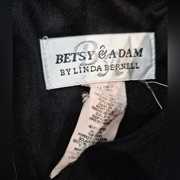BETSY AND ADAMS Womens Dress Size 4 In  Elegant Black Ruffle Dress - Picture 6 of 7
